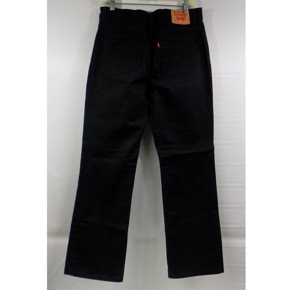 Levi's 550 Relaxed Boot Cut Black Jeans Size 10M - Picture 2 of 10
